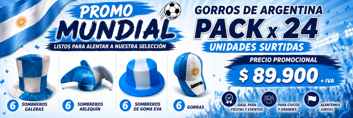 Gorros Argentina Mundial